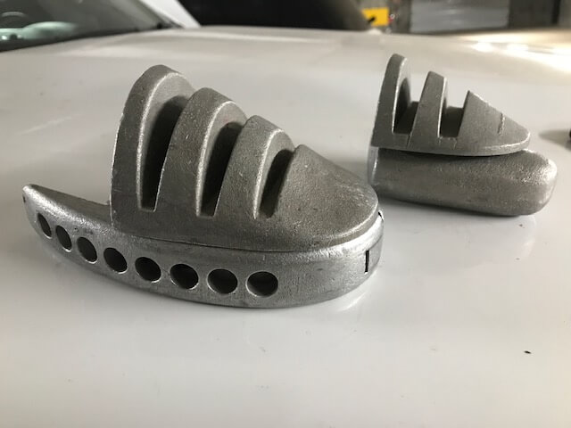 a metal boot fitting mold
